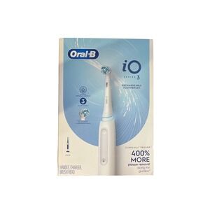 Oral-B iO Series 3 Rechargeable Electric Toothbrush Quite White 3 Modes New